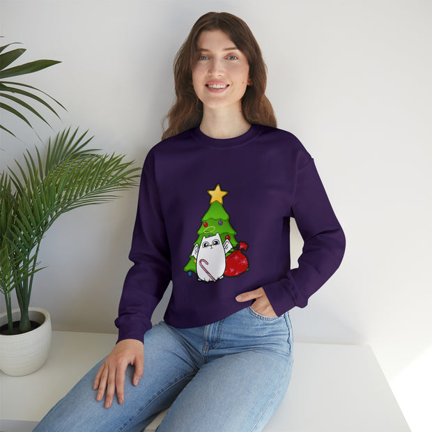 Christmas cat Unisex Heavy Blend™ Crewneck Sweatshirt