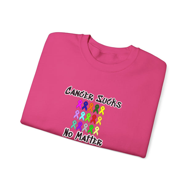 Cancer Sucks Unisex Heavy Blend™ Crewneck Sweatshirt