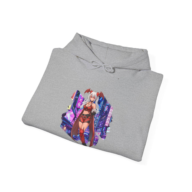 Anime Female Demon Unisex Heavy Blend™ Hooded Sweatshirt