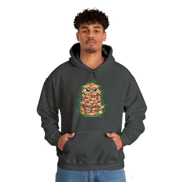 Christmas cat Unisex Heavy Blend™ Hooded Sweatshirt