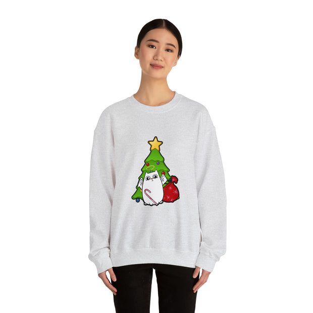 Christmas cat Unisex Heavy Blend™ Crewneck Sweatshirt