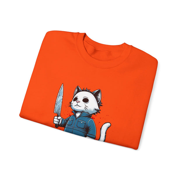 Horror Movie Cats Unisex Heavy Blend™ Crewneck Sweatshirt