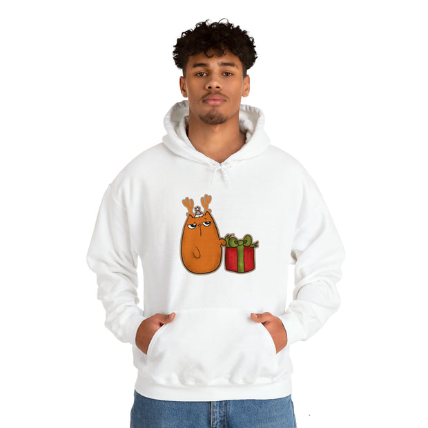 Christmas cat Unisex Heavy Blend™ Hooded Sweatshirt