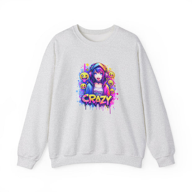 Graffiti Anime Girls Unisex Heavy Blend™ Crewneck Sweatshirt