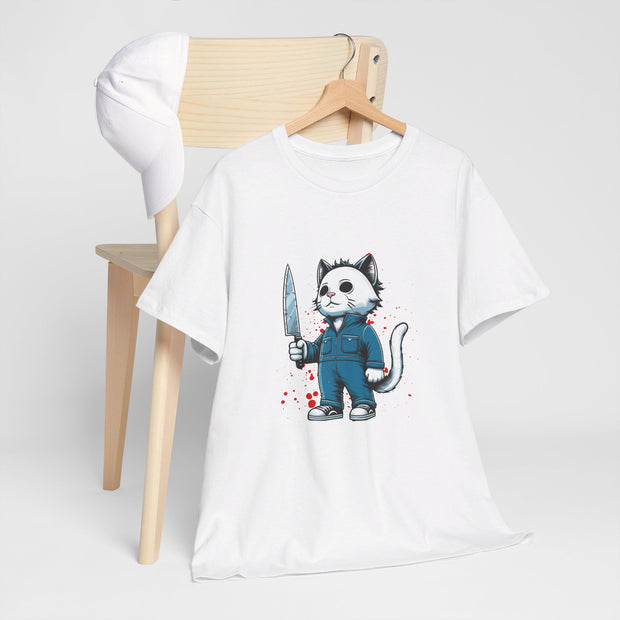 Horror Movie Cats Unisex Heavy Cotton Tee