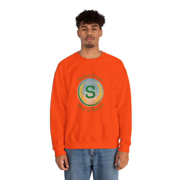 Saskatchewan Born & Raised Unisex Heavy Blend™ Crewneck Sweatshirt
