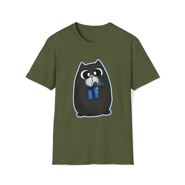 Christmas cat Unisex Softstyle T-Shirt