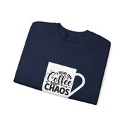 Coffee and Chaos Unisex Heavy Blend™ Crewneck Sweatshirt