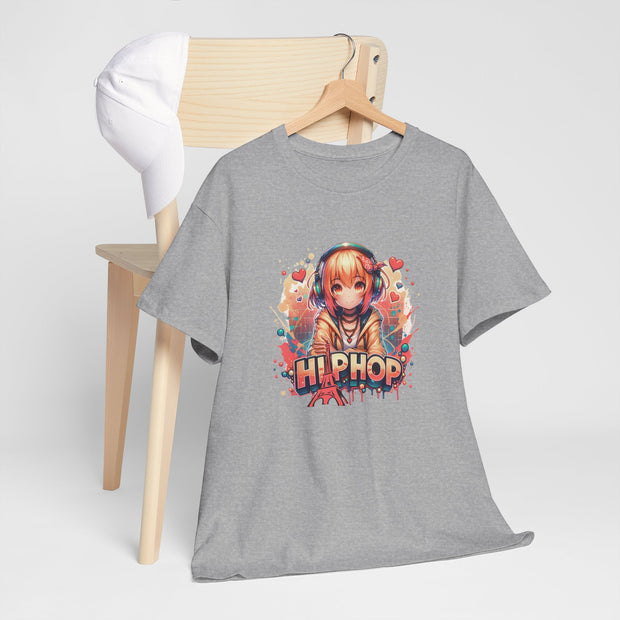 Graffiti Anime Girl Unisex Heavy Cotton Tee