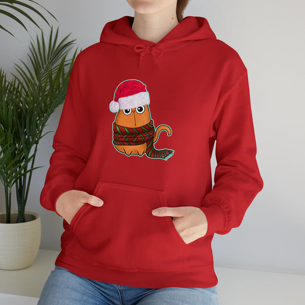 Christmas cat Unisex Heavy Blend™ Hooded Sweatshirt