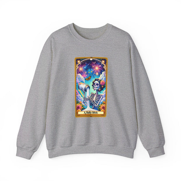 Salty Bitch Tarot Card Unisex Heavy Blend™ Crewneck Sweatshirt