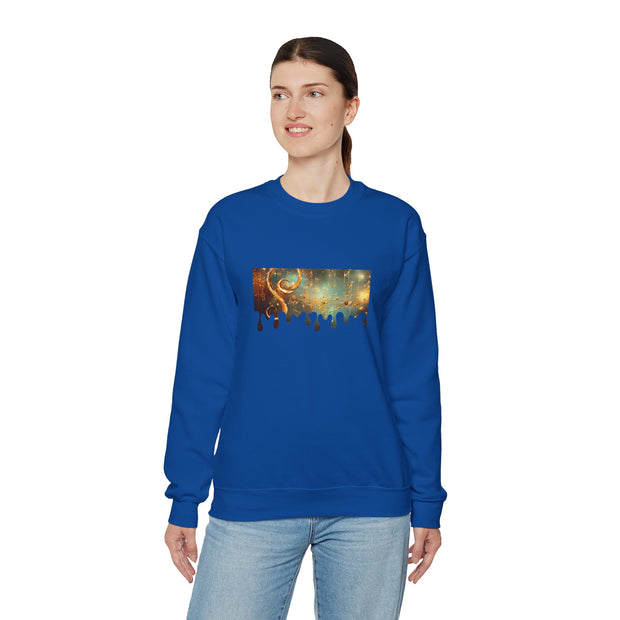 Golden Musical Notes Unisex Heavy Blend™ Crewneck Sweatshirt
