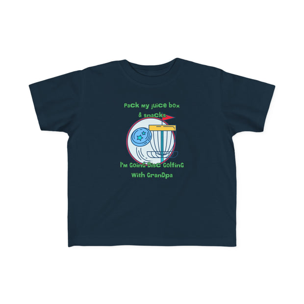 Disc Golf with Grandpa Toddler's Fine Jersey Tee
