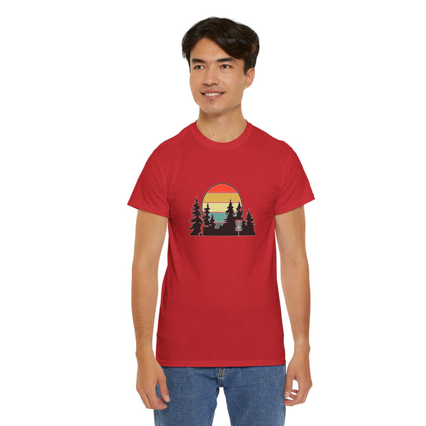Retro Disc Golf Unisex Heavy Cotton Tee