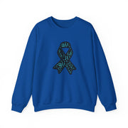 Ovarian Cancer Ribbon Unisex Heavy Blend™ Crewneck Sweatshirt