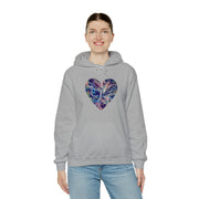 Heart Butterfly Unisex Heavy Blend™ Hooded Sweatshirt