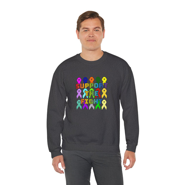 Support the Fight Unisex Heavy Blend™ Crewneck Sweatshirt