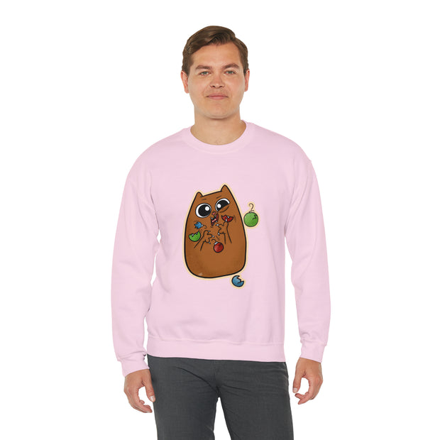 Christmas cat Unisex Heavy Blend™ Crewneck Sweatshirt