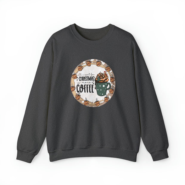 Christmas Coffee Unisex Heavy Blend™ Crewneck Sweatshirt