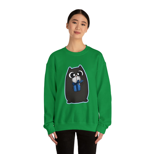 Christmas cat Unisex Heavy Blend™ Crewneck Sweatshirt
