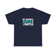 Sister Ovarian Cancer Unisex Heavy Cotton Tee