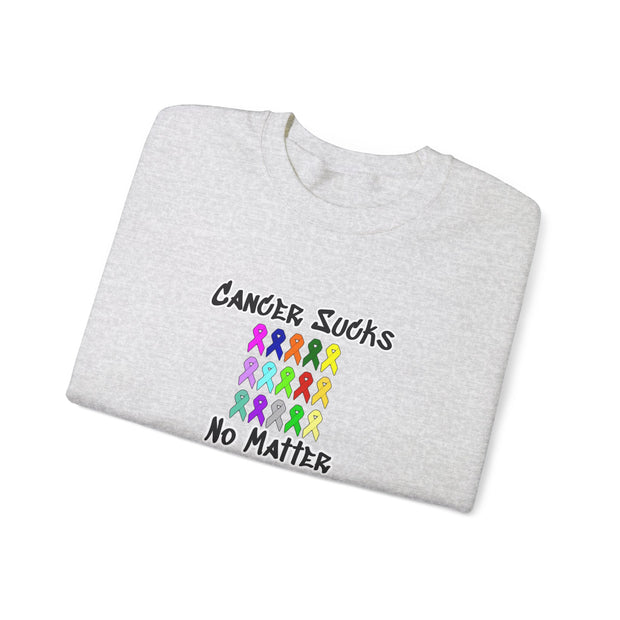Cancer Sucks Unisex Heavy Blend™ Crewneck Sweatshirt