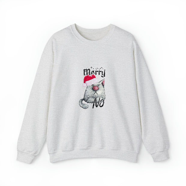Christmas cat Unisex Heavy Blend™ Crewneck Sweatshirt