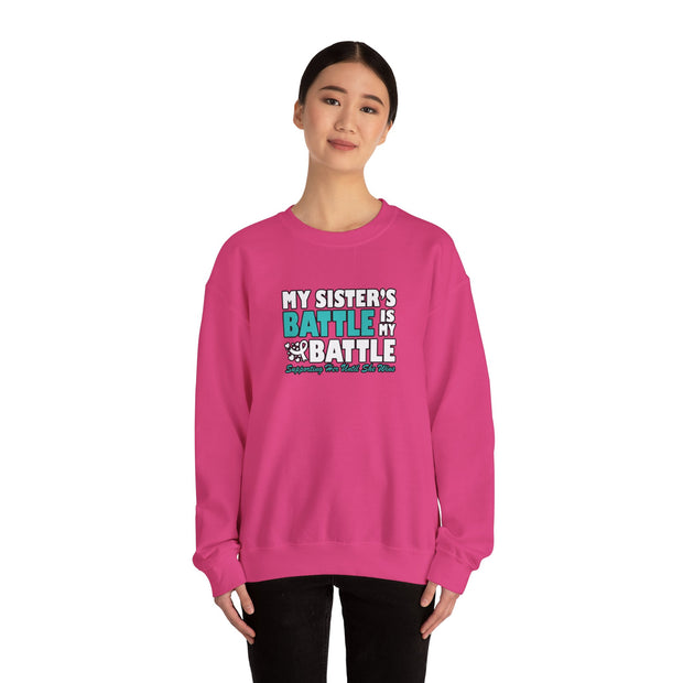 My Sister’s Battle Unisex Heavy Blend™ Crewneck Sweatshirt