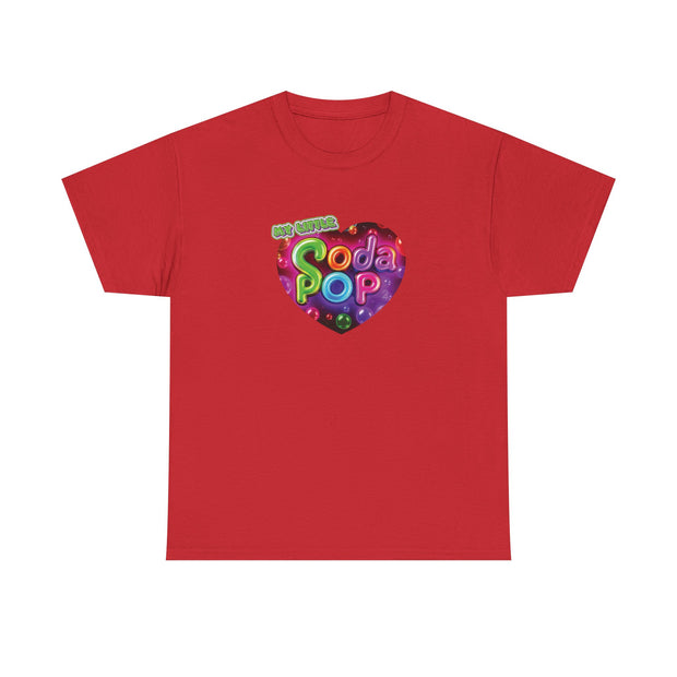 Soda Pop Heart Tee - Vintage Unisex Cotton T-Shirt, Casual Wear, Retro Graphic Tee, Gift for Soda Lovers, Summer Fashion