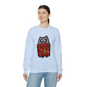 Christmas cat Unisex Heavy Blend™ Crewneck Sweatshirt