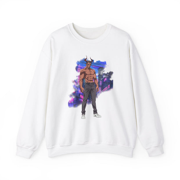Anime Male Demon Unisex Heavy Blend™ Crewneck Sweatshirt