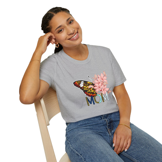 Butterfly Mom Unisex Softstyle T-Shirt
