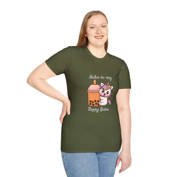 Unicorn Boba Unisex Softstyle T-Shirt