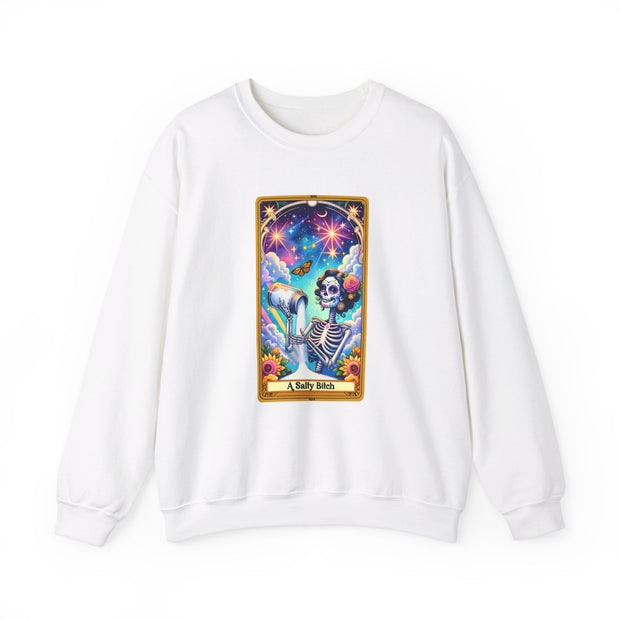 Salty Bitch Tarot Card Unisex Heavy Blend™ Crewneck Sweatshirt