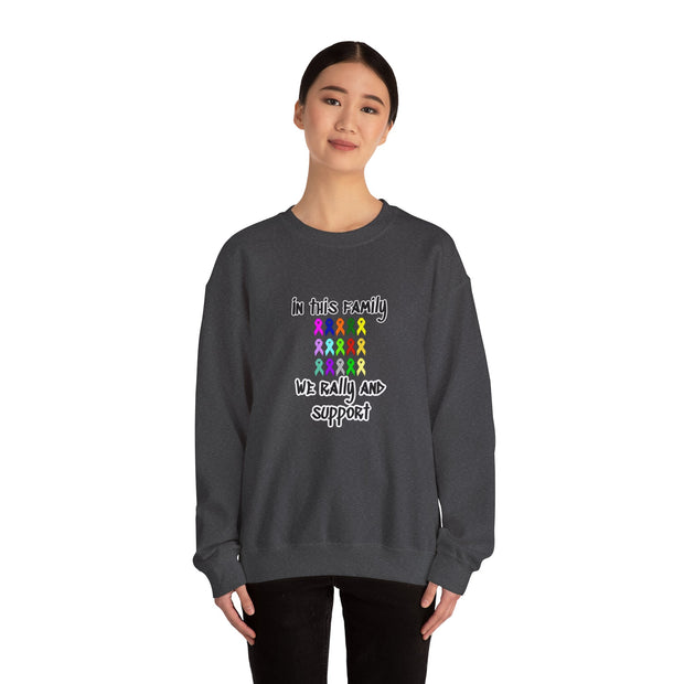 Cancer Family Support Unisex Heavy Blend™ Crewneck Sweatshirt