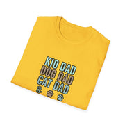 Kid, Dog, Cat Dad Unisex Softstyle T-Shirt