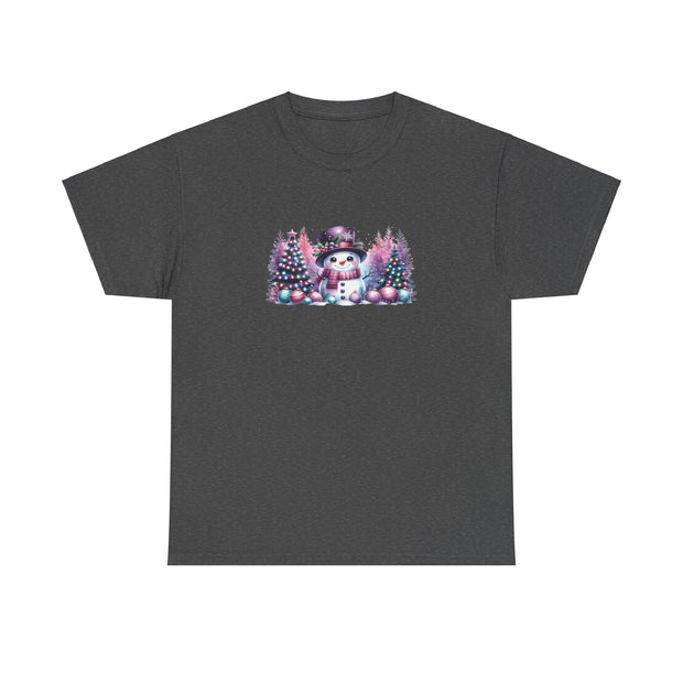 Pastel Snowman Unisex Heavy Cotton Tee