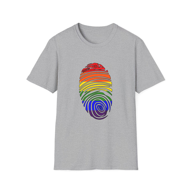 Pride Fingerprint Unisex Softstyle T-Shirt