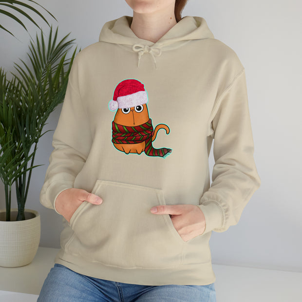 Christmas cat Unisex Heavy Blend™ Hooded Sweatshirt