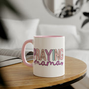 Praying Mama Accent Mugs, 11oz
