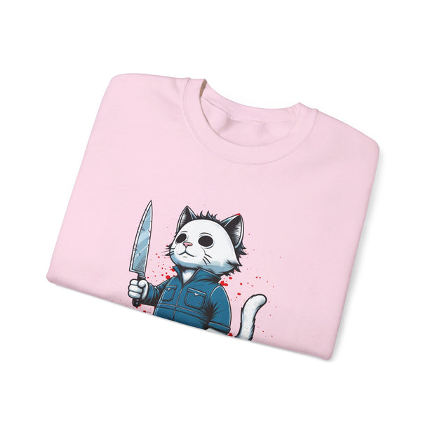 Horror Movie Cats Unisex Heavy Blend™ Crewneck Sweatshirt