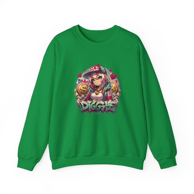 Graffiti Anime Girls Unisex Heavy Blend™ Crewneck Sweatshirt