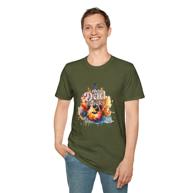 This Dad Rocks Unisex Softstyle T-Shirt