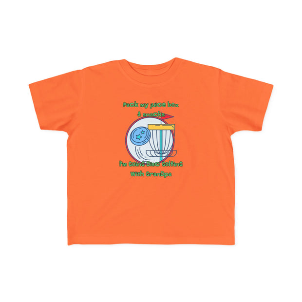 Disc Golf with Grandpa Toddler's Fine Jersey Tee