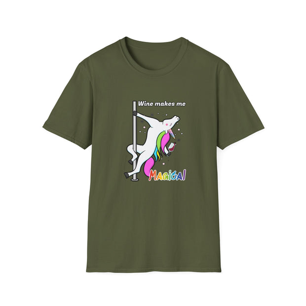 Unicorn Wine Unisex Softstyle T-Shirt