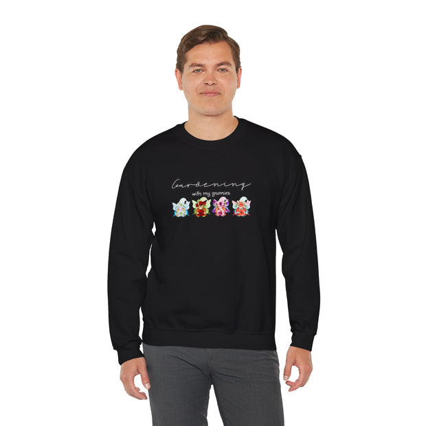 Gardening with my Gnomies Unisex Heavy Blend™ Crewneck Sweatshirt