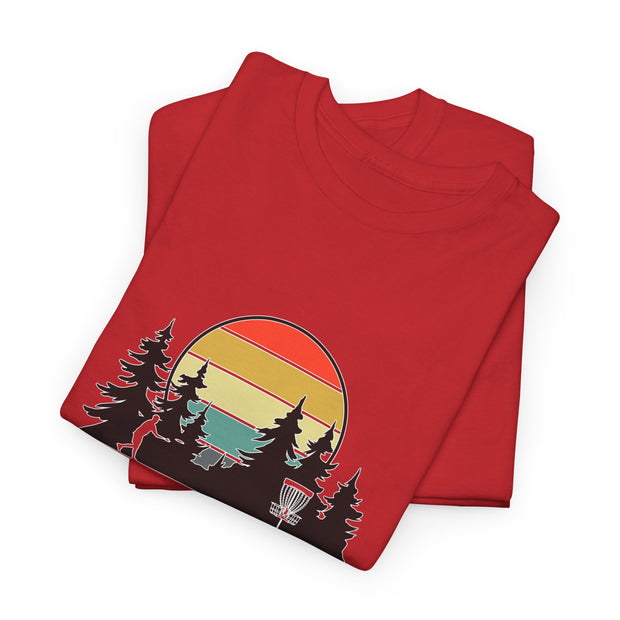 Retro Disc Golf Unisex Heavy Cotton Tee
