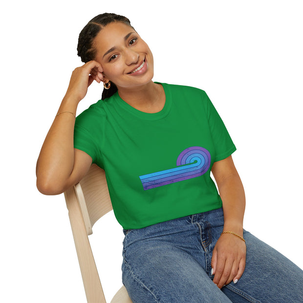 Semicircle Stripes Unisex Softstyle T-Shirt