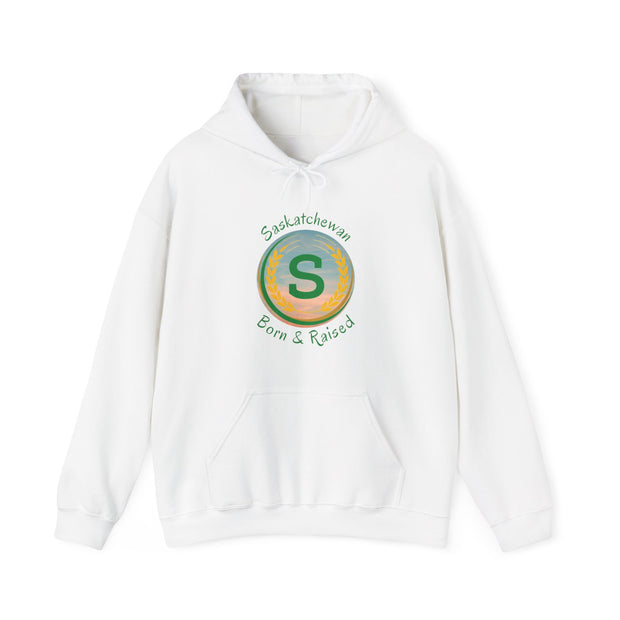 Saskatchewan Born & Raised Unisex Heavy Blend™ Hooded Sweatshirt