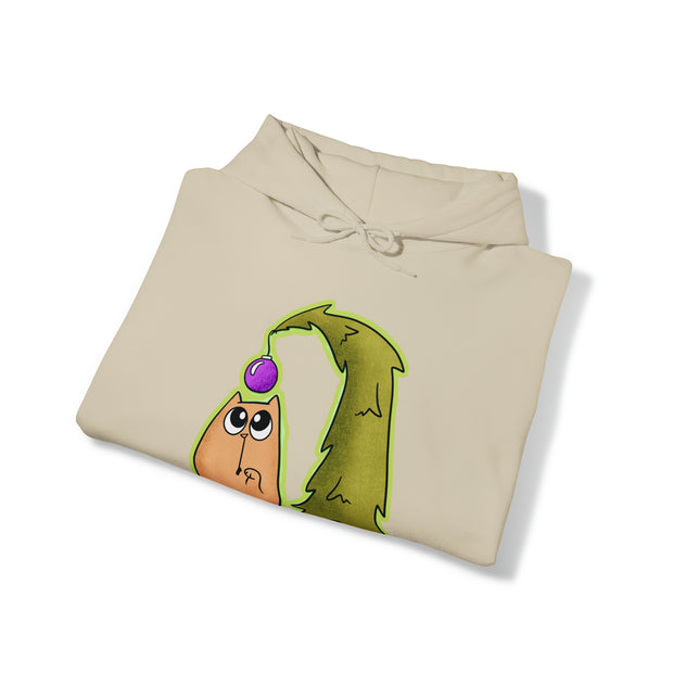 Christmas Cat Unisex Heavy Blend™ Hooded Sweatshirt